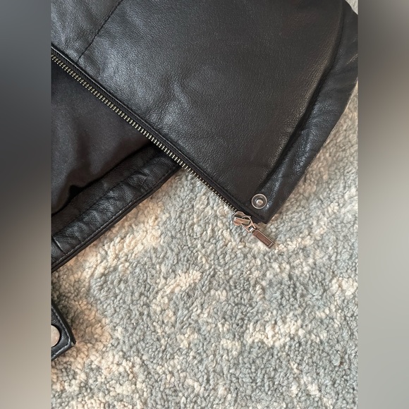 Danier Genuine Leather Down Jacket (like new) - Picture 5 of 9